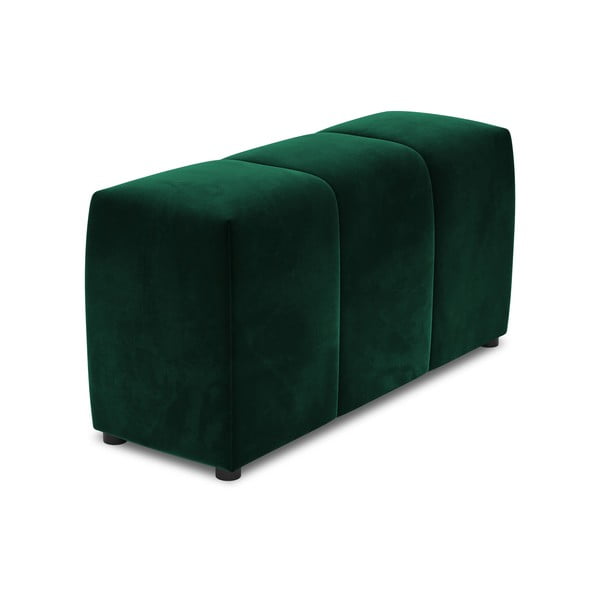 Зелен кадифен подлакътник за модулен диван Rome Velvet - Cosmopolitan Design
