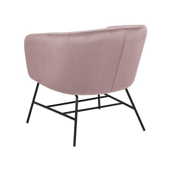 Кресло от прахово розово кадифе Ramsey - Actona-image-3