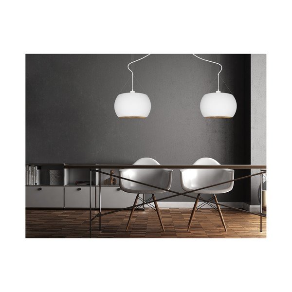 Висяща лампа в бяло и златно MOMO Elementary Double - Sotto Luce-image-2