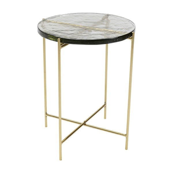 Сгъваема маса в златисто, ø 40 cm Ice - Kare Design