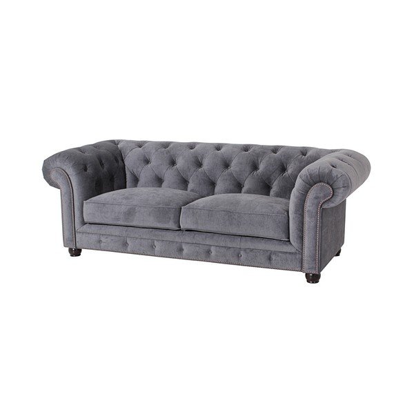 Šedá pohovka Max Winzer Orleans Velvet, 216 cm-image-3