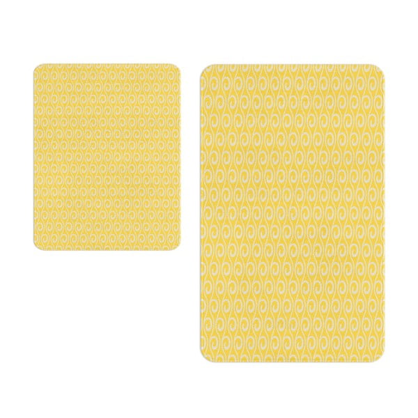 Жълти постелки за баня в комплект от 2 - Oyo Concept