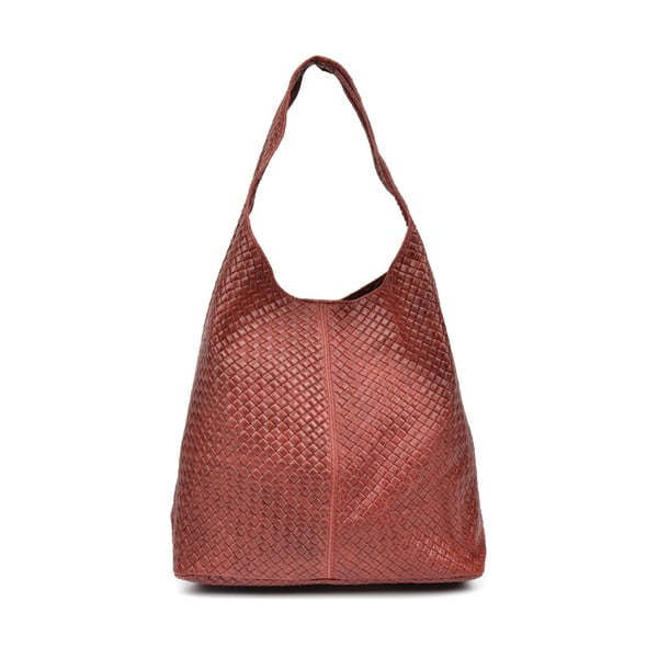 Червена кожена чанта Daniella - Mangotti Bags