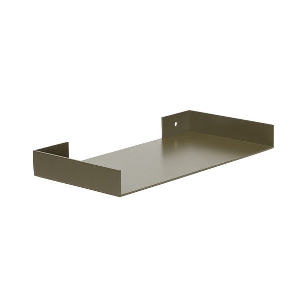 Тъмнозелен метален стенен рафт 30 cm Sheets – Hübsch-image-3