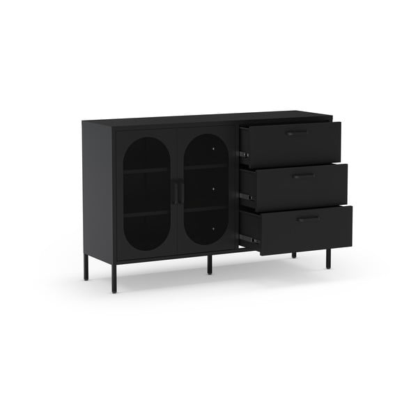 Черен скрин 140x90 cm Diora – Marckeric-image-4