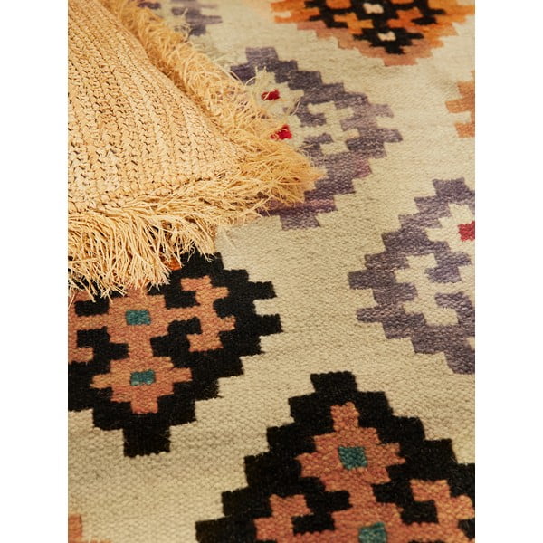 Червен  двустранен ръчно изработен вълнен килим 200x290 cm Kamal Kian – Nouristan-image-2