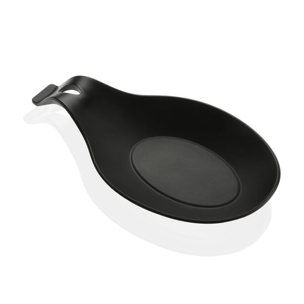 Черна силиконова лъжица за прибиране на готварската печка Apo - Versa