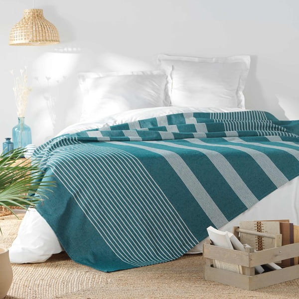 Синьо  покривало за легло 220x240 cm Adele – douceur d'intérieur-image-1