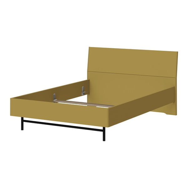 Zelenožlutá dvoulůžková postel Germania Monteo, 140 x 200 cm