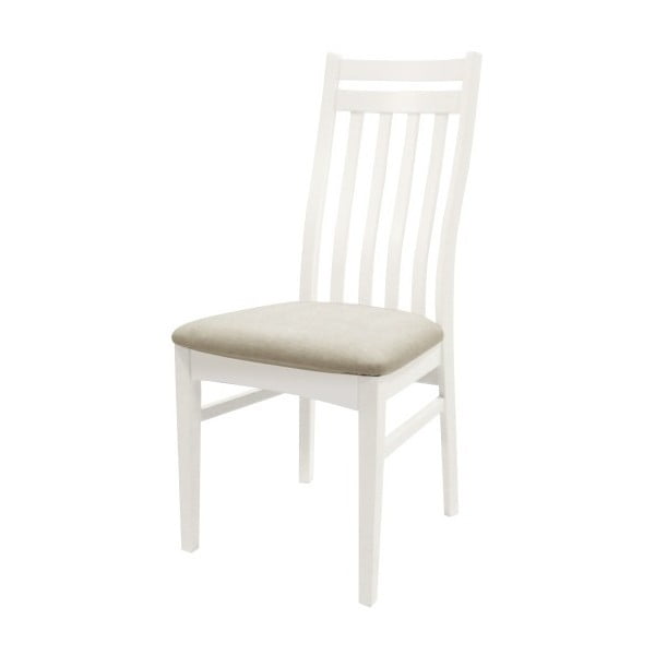 Bílo-béžová  jídelní židle Canett Geranium