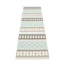 Сива и тюркоазена пътека за открито и закрито 70x270 cm Asta Pale Turquoise – Pappelina