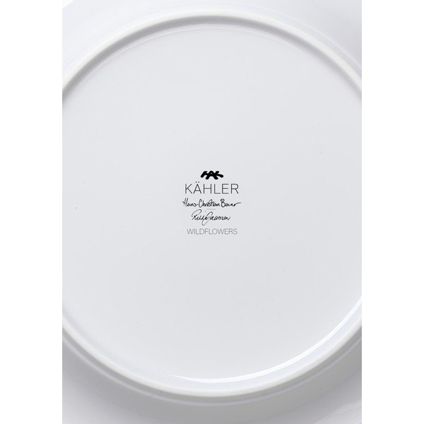 Бяла десертна порцеланова чиния ø 22 cm Hammershøi Summer – Kähler Design-image-3