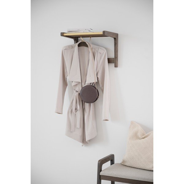 Тъмнокафява дъбова закачалка за стена Inverness - Rowico-image-3