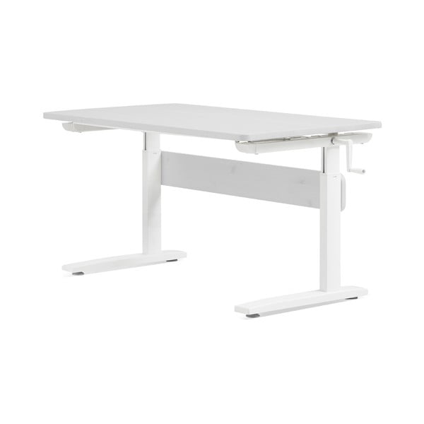 Бяло бюро с регулируема височина Classic - Flexa