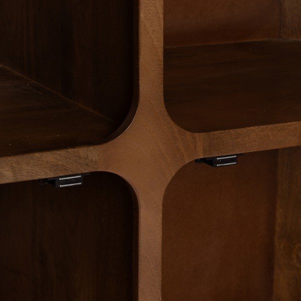 Кафяво шкафче от масивно манго 104x110x45 cm Nosy – Ixia-image-3