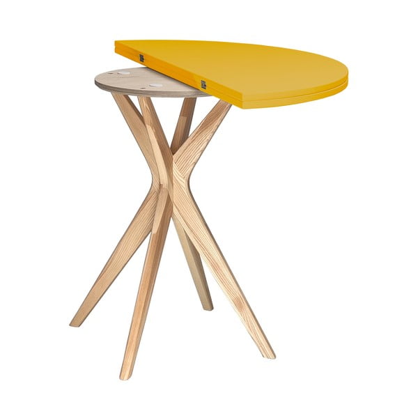 Кръгла сгъваема трапезна маса 45x90 cm Jubi – Ragaba-image-3