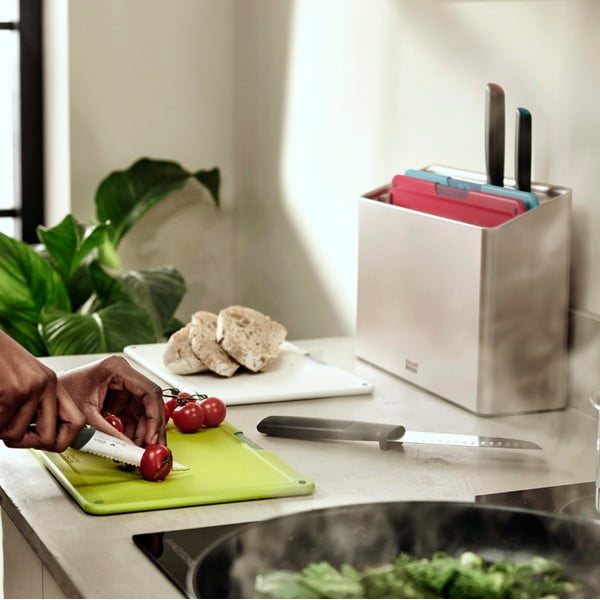 Комплект дъски за рязане и ножове с поставка 10x32 cm Folio Icon Plus – Joseph Joseph-image-1