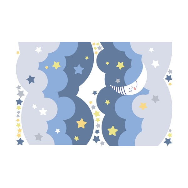 Стенни стикери скандинавски облаци със звезди и луна - Ambiance-image-2