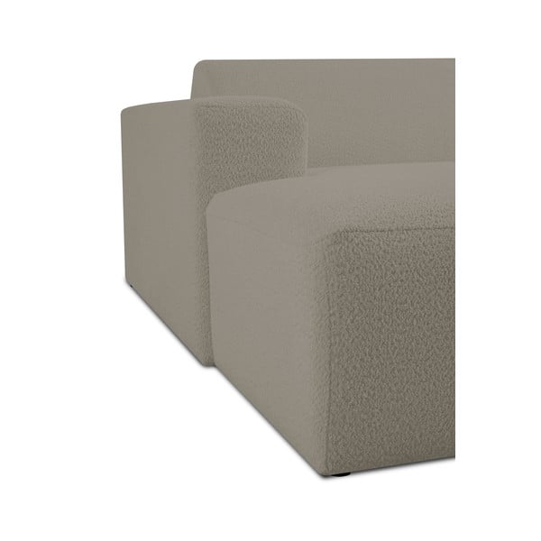 Светлокафяв модулен диван от букле (ляв ъгъл) Roxy – Scandic-image-4