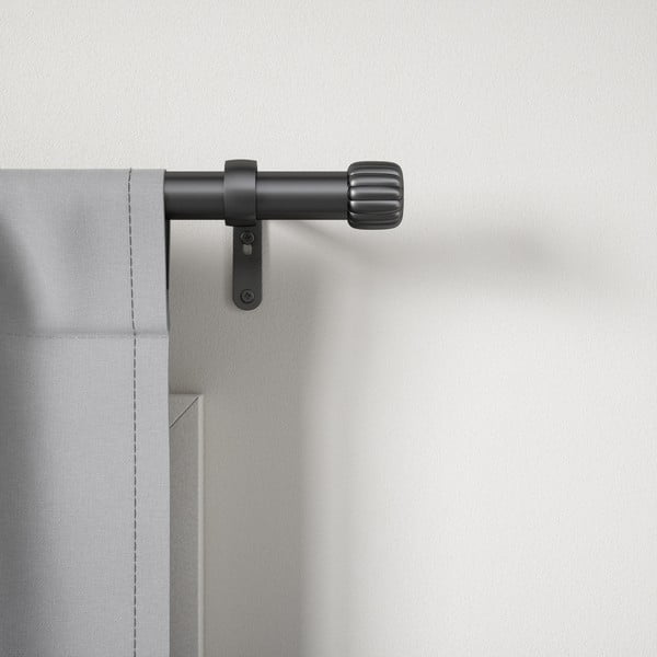 Матово черно стоманен разширяем прът за завеси 91 - 168 cm Cleo – Umbra-image-1