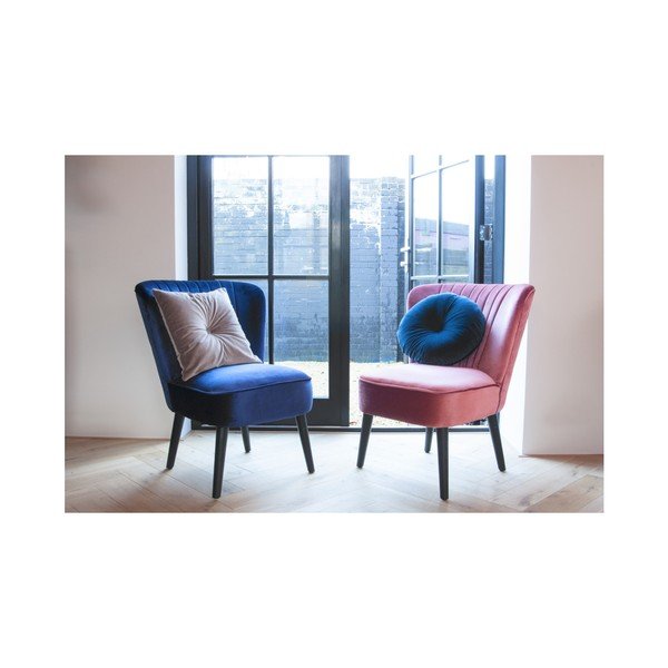 Modrý bavlněný polštář PT LIVING, ⌀ 45 cm-image-2