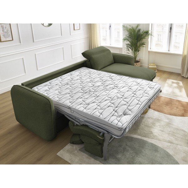 Зелен ъглов диван Achille – Bobochic Paris-image-1