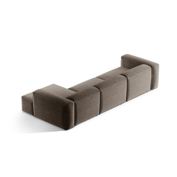 Кафяв ъглов диван (десен ъгъл) Bergamo – Cosmopolitan Design-image-4