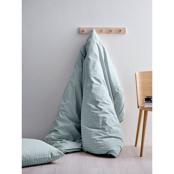 Светлосин памучен чаршаф за единично легло Ранфорс, 140 x 200 cm Common - Södahl-image-1