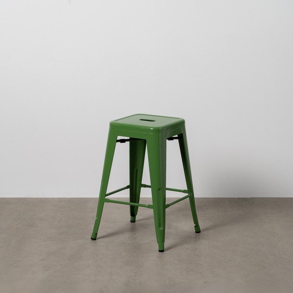 Зелени метални бар столове в комплект 2 бр. (височина на седалката 61 cm) – Ixia-image-1