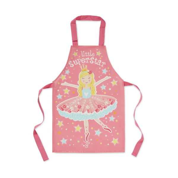 Детска престилка от розов памук Little Super Star - Cooksmart ®