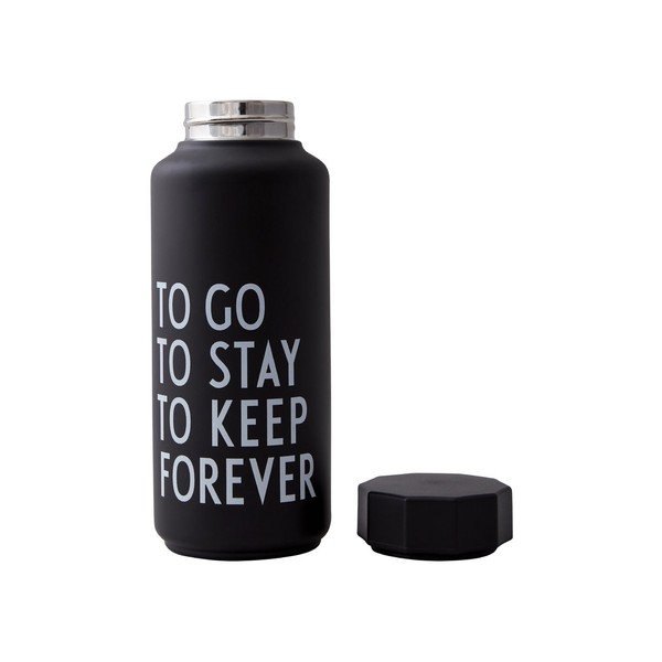 Черна термо бутилка Forever, 500 ml Special - Design Letters-image-2