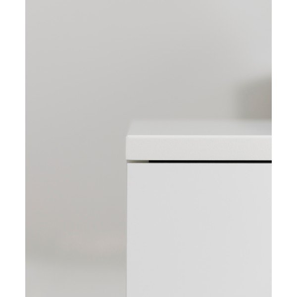 Бял скрин с дъбови крака , 176,5 x 78 cm Birka - Tenzo-image-1