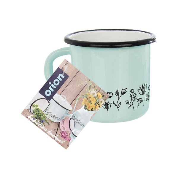 Ментовозелена емайлирана чаша Meadow, 400 ml - Orion-image-2