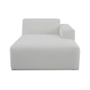 Бял модулен диван от букле (десен ъгъл) Roxy – Scandic