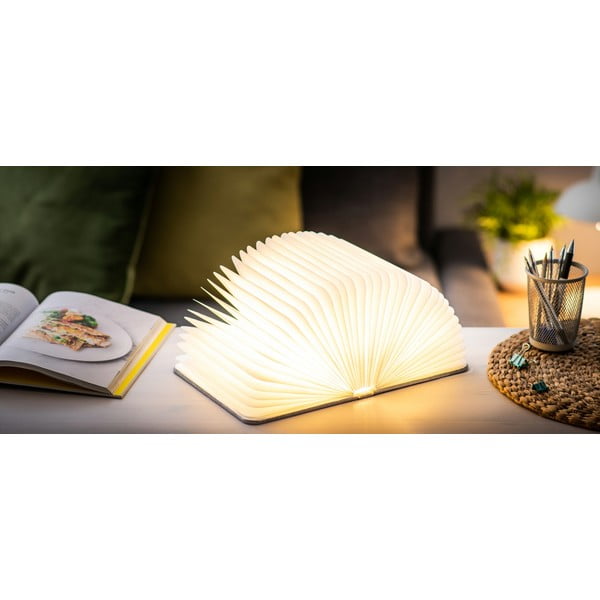 Сива светлинна декорация с USB Booklight – Gingko-image-1