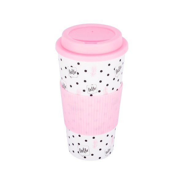 Розова термочаша Spring, 450 ml - Tantitoni