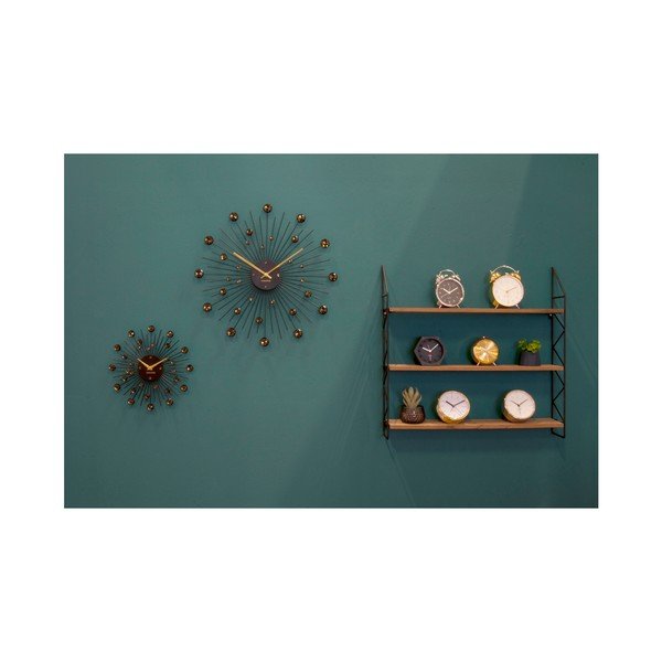 Budík v kovově zlaté barvě Karlsson Wake Up-image-1