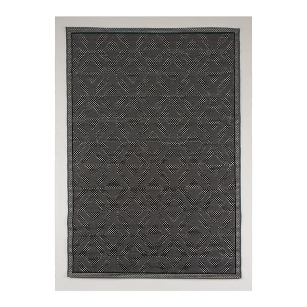 Černý koberec vhodný do exteriéru Casa Natural Antea, 140 x 75 cm