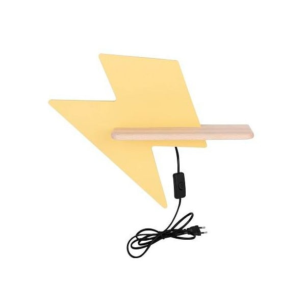 Жълто детско осветително тяло Lightning - Candellux Lighting