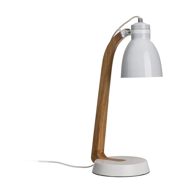 Bílá stolní lampa Ixia Bertina