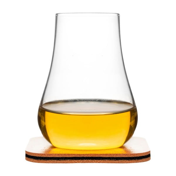 Sklenice s podtáckem/stojánkem na whiskey Sagaform Whiskey Tasting Set, 150 ml