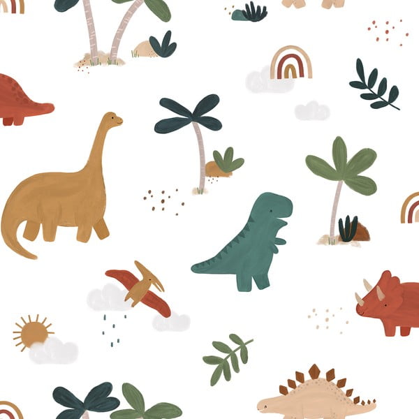 Детски тапет 10 м x 50 см Cool Dinosaurs - Lilipinso
