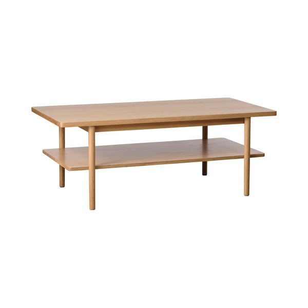 Масичка за кафе с плот в дъбов декор в естествен цвят 60x120 cm Ponza - Unique Furniture-image-2