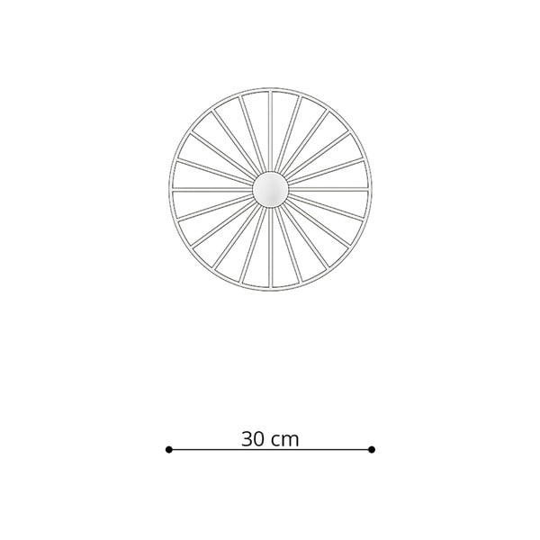 Черна лампа за таван ø 30 cm Soho - Sollux-image-4