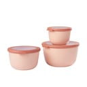 Комплект от 3 розови кутии за закуски Cirqula Nordic - Mepal