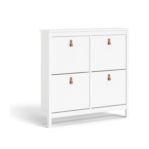 Бяла накланяща се стойка за обувки Madrid – Tvilum-image-2