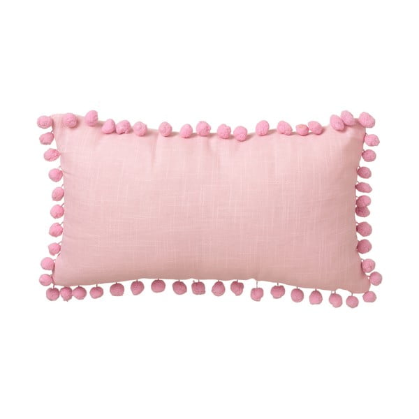 Розова възглавница , 50 x 30 cm Pompon - Casa Selección