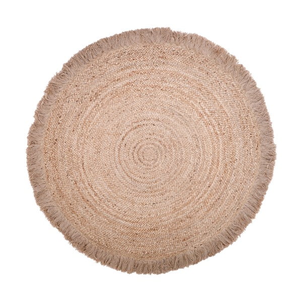 Естествен ръчно изработен килим от юта, ø 140 cm Terra - Nattiot