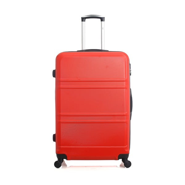 Червен куфар с колелца Юта, 97 л - Hero