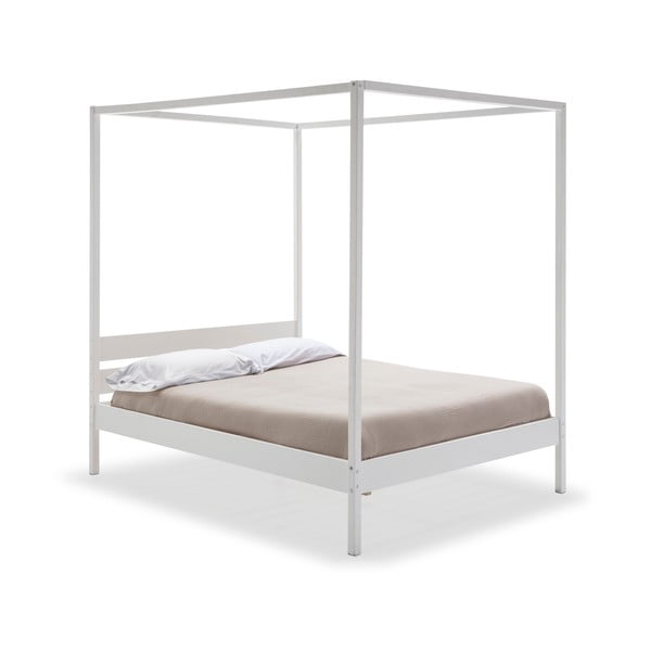 Бяло двойно легло с решетка 140x190 cm Dossel - Marckeric-image-3